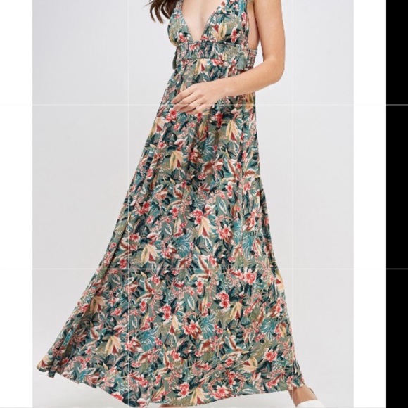 Green Floral Dress 🚨NEW🚨 - Picture 6 of 12